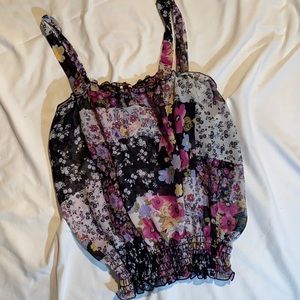 Sheer Colorful Camisole Top M